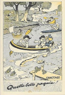 CPA Illustrateur Pellos Canotage Quelle Belle Pagaille - Pellos
