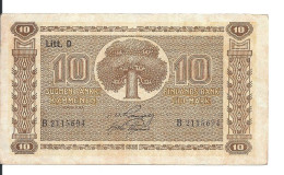 FINLANDE 10 MARKKAA 1939 XF P 70 - Finlandia