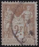 France  .  Y&T   .   105  (2 Scans)   .   O   .    Oblitéré - 1898-1900 Sage (Type III)