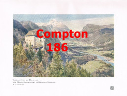 D101 186 E.T. Compton Schloss Stein Oberdrauburg Kunstblatt 1909 !! - Autres & Non Classés