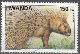 Rwanda 1995 Michel 1463A O Cote (2005) 5.50 Euro Porc-Epic Cachet Rond - Oblitérés