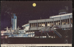 Stapleton International Airport Denver Tarmac Control Tower Night Postcard United Airlnes - Denver
