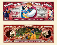 USA - FANTASY NOTE -  SNOW  WHITE  AND  THE  SEVEN  DWARFS , FULL  SET  - UNC / CARTOON  SERIE - Autres & Non Classés