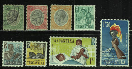 TANGANYIKA 1927,1961 SCOTT 29,31,32,46... CANCELLED - Tanganyika (...-1932)