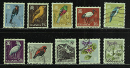 UGANDA 1962,1965,1969 SCOTT 88,97,99-101,104,118,120 CANCELLED - Uganda (...-1962)