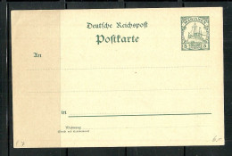 MARIANEN GERMANY Deutschland Kolonien 1900-1905 Postal Stationery Postkarte Ganzsache 5 Pf, Unused - Marianen
