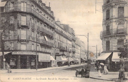 FRANCE - 94 - SAINT MANDE - La Grande Rue De La République - Carte Postale Ancienne - Saint Mande