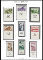 ISRAEL 1953  Y.T. A 9/17  LANDSCAPES AIRMAIL FULL TAB DELUXE QUALITY MNH ** Postfris** PERFECT GUARENTEED - Nuevos (con Tab)