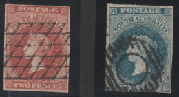 606 Australia Del Sud  1855 - Effige Di Vittoria N. 2/3. - Used Stamps