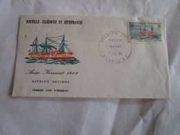 FDC Nouvelle Caledonie 7/7/82 Aviso Kersaint 1902 Bateaux Anciens - Cartas & Documentos