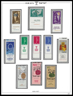 ISRAEL 1956-1957 Scott 121 - 131  FULL TABS DELUXE QUALITY MNH ** Postfris** PERFECT GUARENTEED - Nuevos (con Tab)