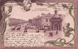 Russie - St Petersbourg - Nevsky Et Gostiny - Dwor - Oblitré A Gand En 1901 - Carte Postale Ancienne - Russia