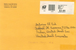 U.S.A.- 2020 - POSTAL LABEL COVER TO DUBAI. - Briefe U. Dokumente