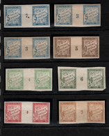 Colonies Françaises _8 Millésimes  Taxe-  Non Dentelés ( 1893 /1904/1905/1906/1907 _n° Divers - Millesimes