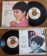 RARE French EP 45t RPM BIEM (7") RIKA ZARAÏ W/ Les ANGELS «Le Temps Des Vacances» (1965) - Collectors