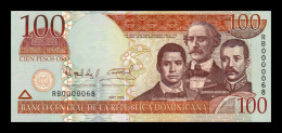 República Dominicana 100 Pesos Oro 2006 Pick 177a Low Serial 68 Sc Unc - Repubblica Dominicana