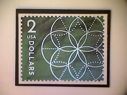 United States, Scott #5700, Used(o), 2022, Floral Geometry, $2, Silver And Green - Oblitérés