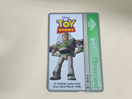 United Kingdom-(BTA150)Disney's Toy-3 BUZZ-(251)(20units)(622L60187)price Cataloge 3.00£ Used+1card Prepiad Free - BT Emissions Publicitaires