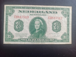 Pays-Bas Billet  2,5 Gulden 1943 - 2 1/2  Florín Holandés (gulden)