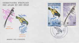 Enveloppe  FDC  1er  Jour   TERRITOIRE  FRANCAIS   Des   AFARS  Et  ISSAS    Oiseaux   1975 - Other & Unclassified