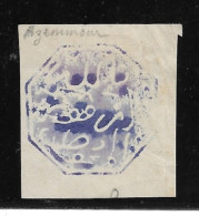 Cachet MAGZEN AZEMMOUR N°1 - Octogonal Violet S/Fragment - 1892 - TTB - Locals & Carriers