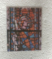 RARE OBJET PHILATELIQUE 1971 Cathédrale De Strasbourg  Timbre Sur SOIE D'enveloppe Premier Jour D'émission 7 X 5,5 Cm - Otros & Sin Clasificación