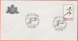 SAN MARINO - 1980 - 170 XXII Olimpiade + Annullo 32th Annual Postage Stamp Show New York Coliseum - Ufficio Filatelico D - Covers & Documents