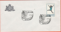 SAN MARINO - 1982 - 350 XXII Olimpiade + Annullo Nairobi Conferenza U.I.T - Ufficio Filatelico Di Stato - Lettres & Documents