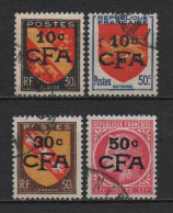 Réunion  - 1949 - Tb De France Surch - N° 281 à 284 - Oblit - Used - Oblitérés