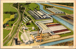 Idaho Lewiston The Potlatch Forests Products Plant 1941 Curteich - Lewiston