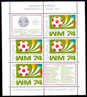 POLAND 1974 Football World Cup 3rd Place Block MNH / **. Michel Block 60 - Blocks & Sheetlets & Panes
