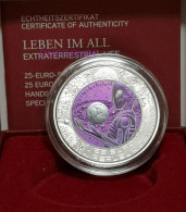 25 Euro Gedenkmünze 2022 Österreich / Austria - Leben Im All - Silber / Niob - Autriche