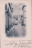 Souvenir De Moudon VD, Une Rue (26.2.1898) - Moudon