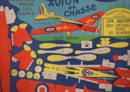 : Planche De Découpages  Recto-verso AVION DE CHASSE   (CAT5326) - Autres & Non Classés