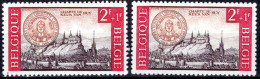 1387** CU - Tache Rouge Dans La Marge Inférieure Sous Le "B" De Belgique - 1961-1990