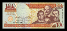 República Dominicana 100 Pesos Dominicanos 2011 Pick 184a Low Serial 626 Sc Unc - Repubblica Dominicana