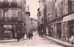 Brignoles -   Grande Rue - Tabacs - Chapeaux -  CPA °J - Brignoles