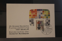 Berlin 1967; 25. Grosse Deutsche Funkausstellung Berlin 1967; SST; Karte Der Bundespost Berlin - Cartas Máxima