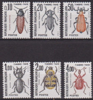 Taxe - Faune, Insectes - FRANCE - Coléoptères - N° 103 à 108 ** - 1982 - 1960-.... Postfris