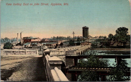 Wisconsin Appleton View Looking East On John Street  - Appleton