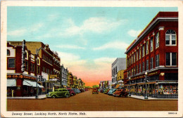 Nebraska North Platte Dewey Street Looking North 1949 Curteich - North Platte