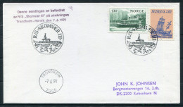 1991 Norway Trondheim / Rorvik R/S SKOMVAER 3 Ship Cover - Covers & Documents