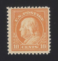 US #510 1917-19 Orange Yellow Unwmk Perf 11 MNH F-VF Scv $36 - Ungebraucht