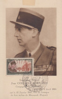 Carte  Maximum  1er  Jour   ALGERIE   10éme   Anniversaire   Mort  Du   Colonel   COLONNA  D' ORNANO    1951 - Tarjetas – Máxima