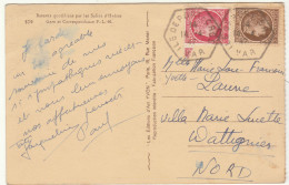 3F50 Mazelin O. Hexagonal Ile De Port Cros Var 1947 / CP - 1945-47 Cérès De Mazelin