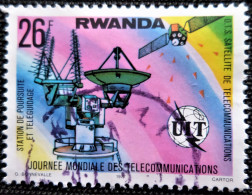Rwanda 1977 World Telecommunications Day 1977   Stampworld  N°   878 - Gebruikt