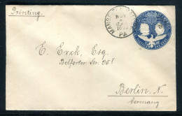 Etats Unis - Entier Postal De Mansfield Pour Berlin En 1893 - M 60 - ...-1900