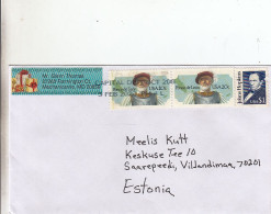 GOOD USA Postal Cover To ESTONIA 2023 - Good Stamped: Hopkins ; De Leon - Lettres & Documents