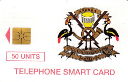 UGANDA : UG-14A  50 Telecom Logo USED - Uganda