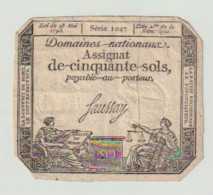 Assignat De 50 Sols - Assignate